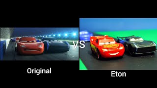 Cars 3  Lightning McQueens Crash Part 1 Scene Comparisons [upl. by Fortuna]