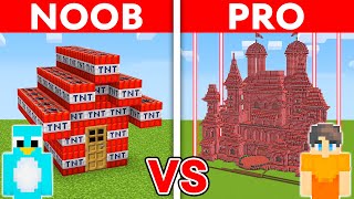 NOOB vs PRO MODERN TNT HOUSE To Protect My Family in Minecraft [upl. by Nelav]