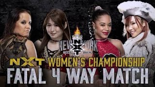 Shayna Baszler vs Bianca Belair vs Io Shirai vs Kairi Sane For The NXT Womens Championship [upl. by Reniar]