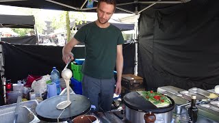 French Street Food Crepes amp Galettes Sweet Nutella Chocolate  Cheesy Savoury Pancakes in London [upl. by Latrice]