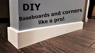 How to install baseboard and corners like a pro [upl. by Onitnatsnoc]