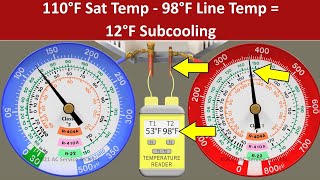 Practice Checking the Charge of an R410A Air Conditioner with Subcooling Method 4 Scenarios [upl. by Seugram]