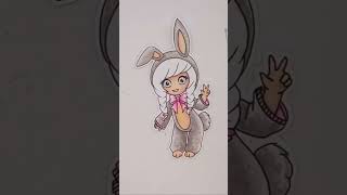 Tutorial color Copic alcoholmarkers bunny [upl. by Narhem]