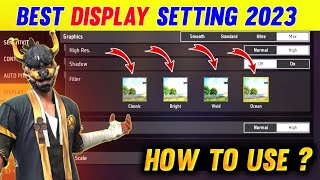 Display Setting Free Fire 🔥  Free Fire Setting [upl. by Rasure]