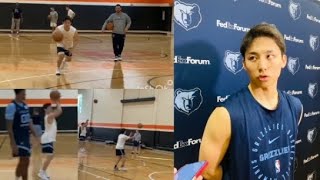 PINAHANGA NI YUKI KAWAMURA ANG MEMPHIS SA UNANG ARAW NG TRAINING CAMP 🔥 [upl. by Aihsrop269]