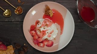 Easy Italian Panna Cotta Recipe with Honeycomb [upl. by Aivatra884]