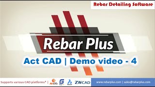 05 Bar mark Options  ACT CAD Platform  Rebar Plus  Rebar Detailing Software [upl. by Kaliski]