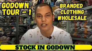 GODOWN TOUR PART 1 MANY PRODUCT EXPORT SURPLUS WAREHOUSE  BRANDED CLOTHING WAREHOUSE [upl. by Lemhar561]