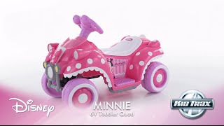 Kid Trax 6Volt Disney Minnie Mouse Quad  RideOn Cars for Kids [upl. by Nikolaus]