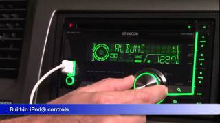 Kenwood DPX308U CD Receiver Display and Controls Demo  Crutchfield Video [upl. by Enellek]