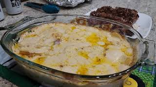 Grilling Ribeyes on the Yoder Flat Top Grill amp Cheesy Bacon Taters [upl. by Huldah]