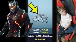 TRUMAnn Gives His 4 Year Old Kid 13500 Vbucks To Buy Tier 100 OMEGA [upl. by Nadeau]