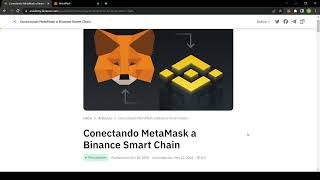 Cómo agregar la red Binance Smart Chain BSC a METAMASKPaso a Paso [upl. by Ahsii]