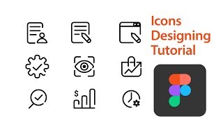 Figma iconography tutorial How To Create Line Icons For Your Ui Design By Using Free Software Figma [upl. by Wrightson]