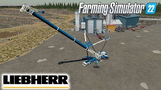 mega liebherr kraan bouwen farming simulator 22 [upl. by Rice]