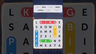 Word search puzzle level3lions andorid game play short video learning English word game [upl. by Novah]