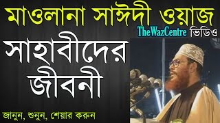 সাহাবীদের জীবনী Sahabider Jiboni by Allama Saidi Bangla waz Must watch [upl. by Staw361]