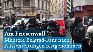 Europa League Roter Stern Belgrad Fans in Köln vor Europa League Spiel festgenommen [upl. by Akfir]