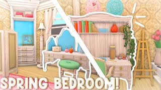 Building a Spring Bedroom in Bloxburg [upl. by Gerda]