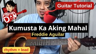 KUMUSTA KA AKING MAHAL guitar tutorial lead amp plucking  FREDDIE AGUILAR [upl. by Palila]