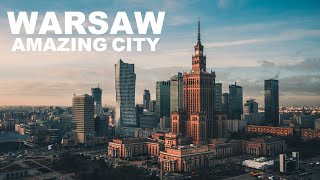 Walking Tour Warsaw  Warsaw City Poland 4K 60fps City Walk  Travel Walk Tour [upl. by Cherice557]