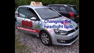 Headlight bulb change mk5 VW Polo [upl. by Nwahsid]