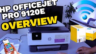 HP Officejet Pro 9120E Overview Ink Cartridges Setup Alignment Setup and Loading Paper Tray Setup [upl. by Nifled451]