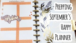 Prepping My Happy Planner for September [upl. by Faber453]