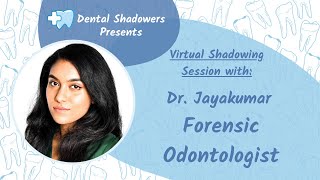 Forensic Odontologist Virtual Shadowing with Dr Jayakumar 104 [upl. by Subocaj]