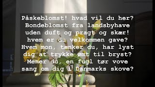 Dagens salme Påskeblomst Hvad vil du her [upl. by Karrah666]