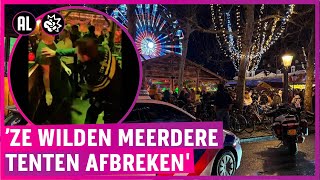 BIZAR Gewonden na enorme knokpartij op kerstmarkt [upl. by Aisila]