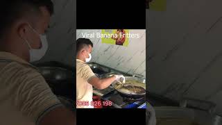 Cambodian Street Food banana fritters shortsvideo streetfood [upl. by Lil]