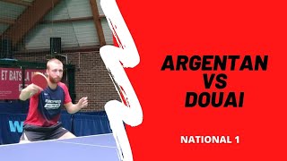 Nationale 1  Argentan VS Douai  tennis de table  092021 [upl. by Aggi]