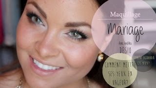 YEUX DESIO et MARIAGE  EYES DESIO WEDDING makeup turotial FRENCH [upl. by Shelah]