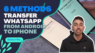 6 Methods to Transfer WhatsApp from Android to iPhone [upl. by Ahsinat500]