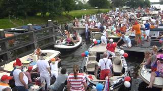 Chaos sluis t Hemeltje Nederhorst den Berg Loosdrecht sloepentocht 2011 Sail Amsterdam Dutch [upl. by Elehcin]