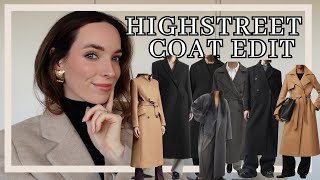 HUGE HIGHSTREET WINTER COAT EDIT  A round up of the best quality investment coats for seasons ahead [upl. by Ponce167]