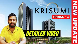 Krisumi Phase 3 2BHK 3BHK and Studio Apartment New Update krisumi [upl. by Stolzer]