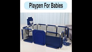 Imported Baby Boy Girl Baby Playpen Indoor Installation Assembly Instruction [upl. by Navad815]