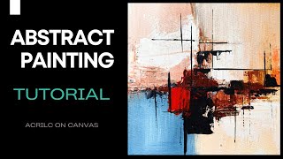 How To Make Abstract Painting  Abstract Painting Tutorial  LEARN ABSTRACT PAINTING [upl. by Odrarebe]