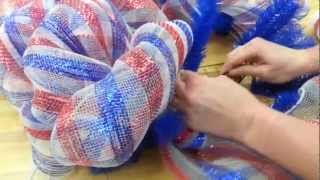 How to make a Deco Mesh Wreath [upl. by Duile]