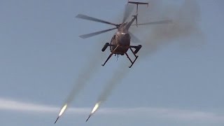 MD 530F Cayuse Warrior Attack Helicopter In Action [upl. by Terej]