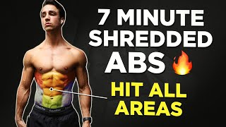 7 Minute SHREDDED ABS NO EQUIPMENT ABS in 7 Days [upl. by Lamrert]