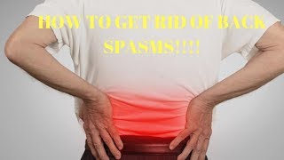 how to get rid of back spasms fast  back spasms relief exercises [upl. by Enomar]