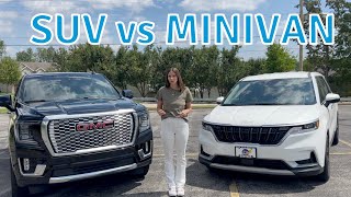 SUV vs MINVAN THE GREAT DEBATE [upl. by Willtrude]