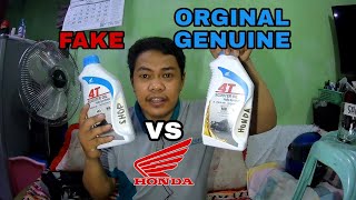 ENGINE OIL FAKE vs ORGINAL HONDA GENUINE OIL [upl. by Emelun]