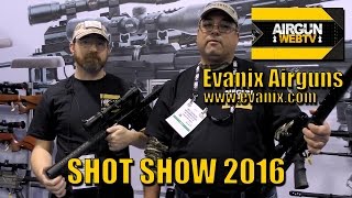 New REX Airguns from Evanix at SHOT SHOW 2016 [upl. by Olonam453]