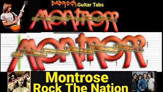 Rock The Nation  Montrose  Guitar TABS Lesson [upl. by Harlow]