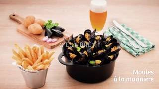 Recette Moules Marinière  Léon de bruxelles [upl. by Anicnarf]