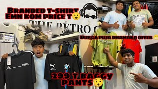 Tshirt pants shirts emn kom price t😯Dhamaka offer 💥299 t pbo jeans The retro clothing 👕 [upl. by Lienad316]